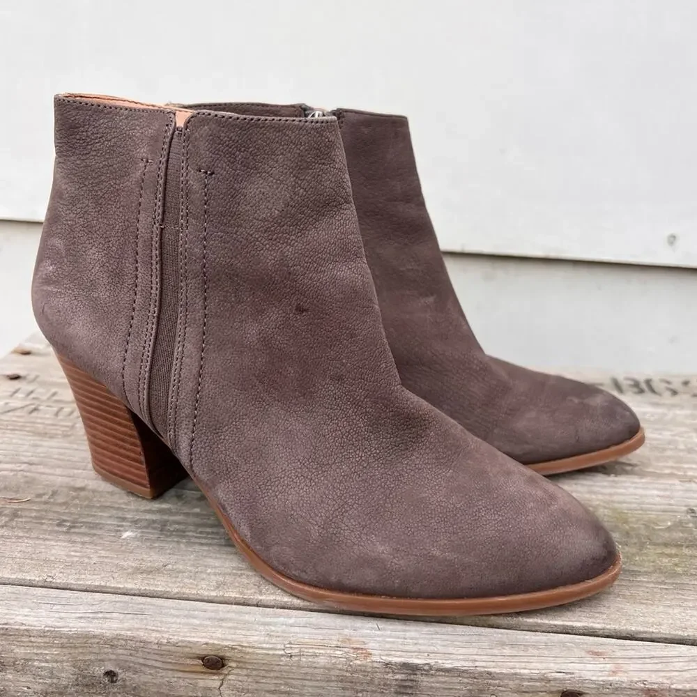 Franco Sarto Aeron brown Chelsea boot booties 7.5M